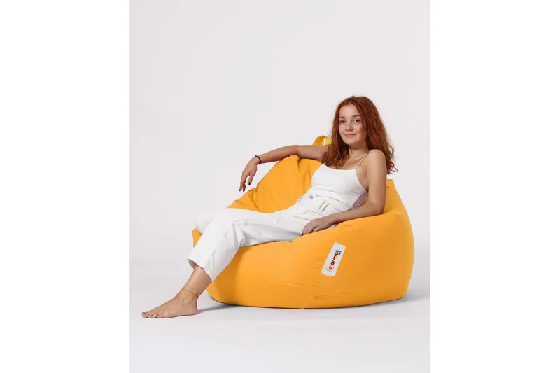 Saccosekker utendørs Hunny saccosekk utendørs 115 cm Gul - Hagemøbler - Stoler & Lenestoler - Sittesekker utendørs