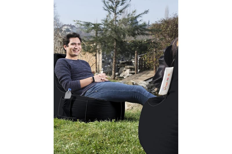 Saccosekker utendørs Vikki saccosekk utendørs 70 cm Svart - Hagemøbler - Stoler & Lenestoler - Sittesekker utendørs