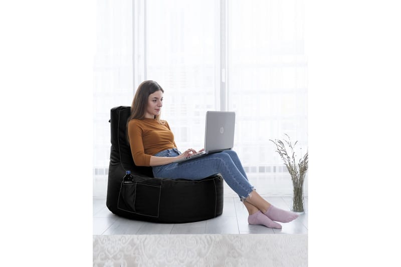 Saccosekker utendørs Vikki saccosekk utendørs 70 cm Svart - Hagemøbler - Stoler & Lenestoler - Sittesekker utendørs