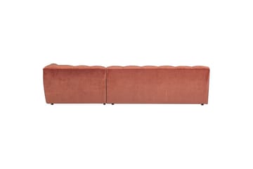 Sjeselong Allure - Vasket fløyelsrosa, Høyre - Møbler - Sofaer - Hjørnesofa