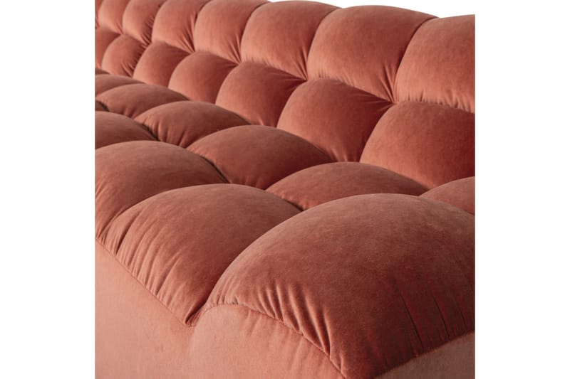 Sjeselong Allure - Vasket fløyelsrosa, Venstre - Møbler - Sofaer - Hjørnesofa