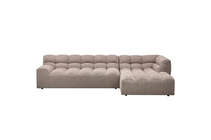 Sjeselong Allure - Vevd brun melange, Høyre - Møbler - Sofaer - Hjørnesofa