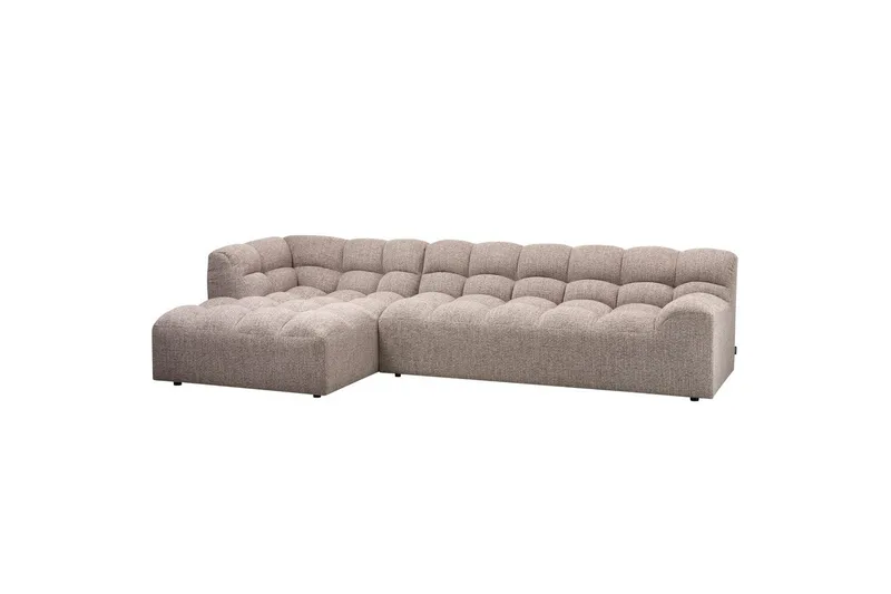 Sjeselong Allure - Vevd brun melange, Venstre - Møbler - Sofaer - Hjørnesofa