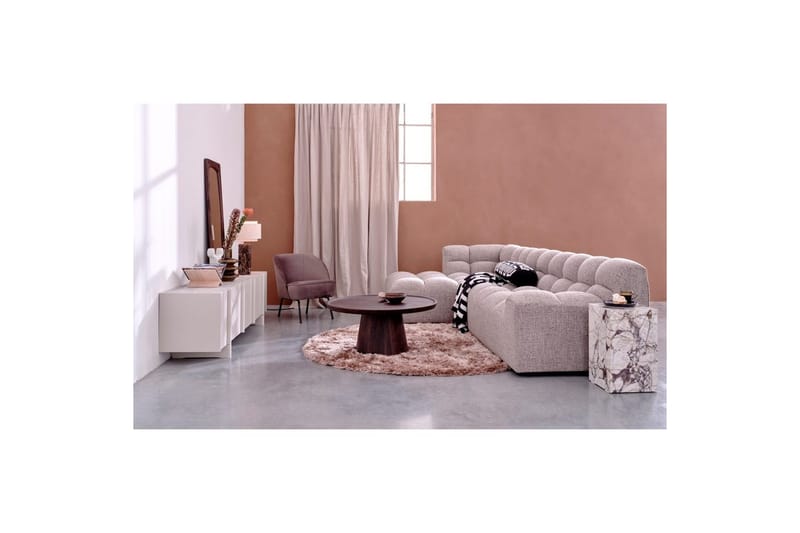 Sjeselong Allure - Vevd brun melange, Venstre - Møbler - Sofaer - Hjørnesofa