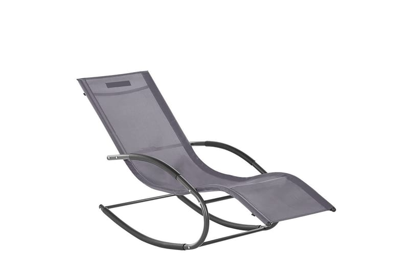 Solseng Carano II - Grå, svart - Hagemøbler - Stoler & Lenestoler - Solseng & solvogner