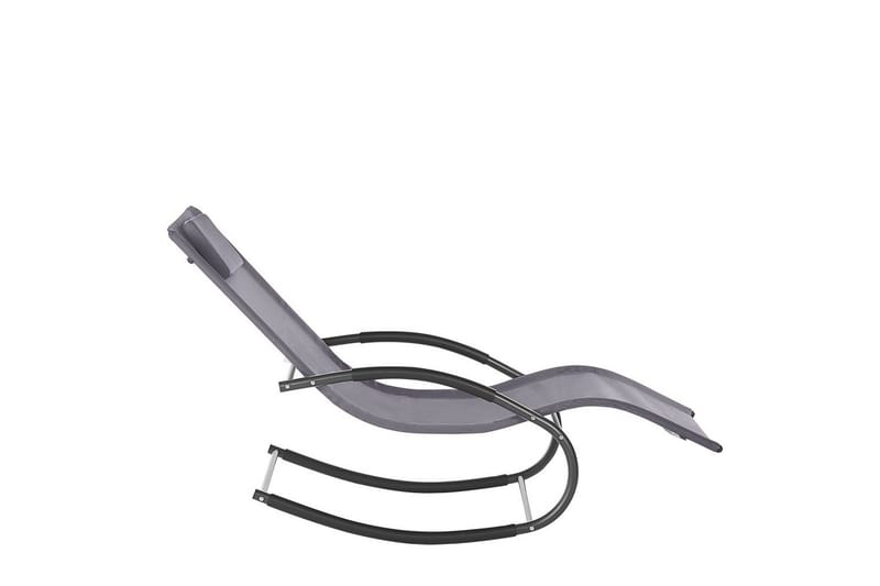 Solseng Carano II - Grå, svart - Hagemøbler - Stoler & Lenestoler - Solseng & solvogner