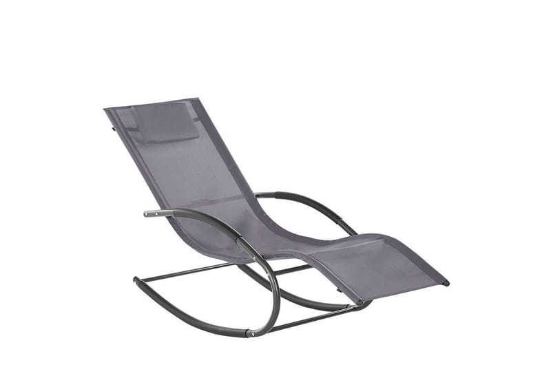 Solseng Carano II - Grå, svart - Hagemøbler - Stoler & Lenestoler - Solseng & solvogner