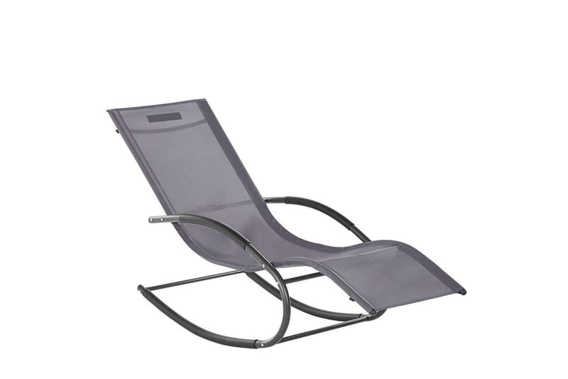 Solseng Carano II - Grå, svart - Hagemøbler - Stoler & Lenestoler - Solseng & solvogner