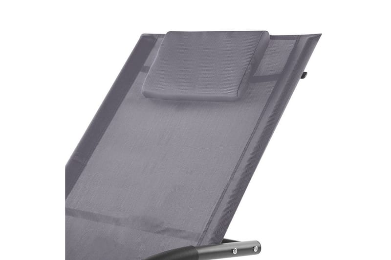 Solseng Carano II - Grå, svart - Hagemøbler - Stoler & Lenestoler - Solseng & solvogner