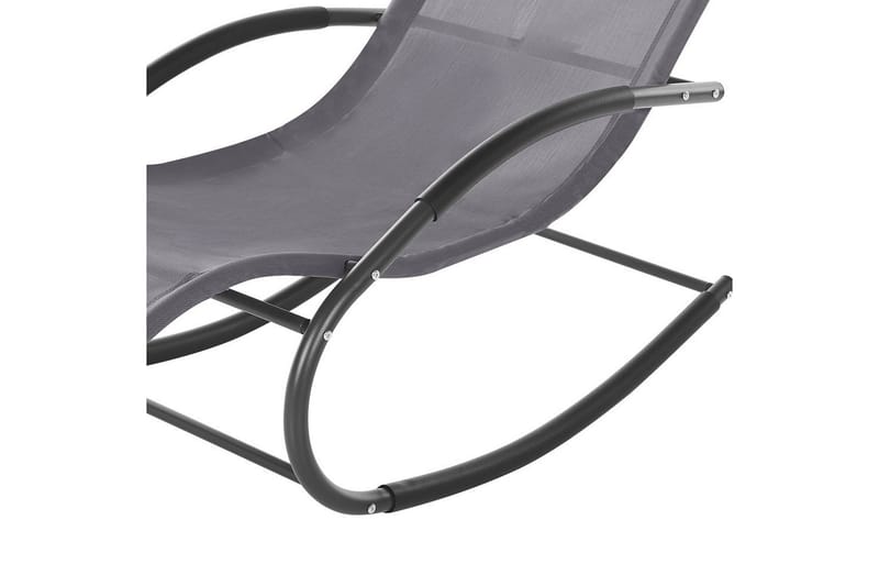 Solseng Carano II - Grå, svart - Hagemøbler - Stoler & Lenestoler - Solseng & solvogner