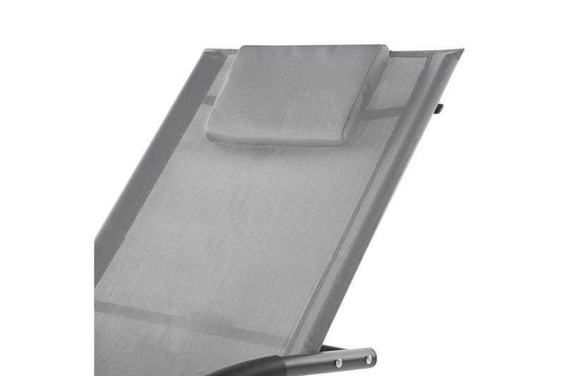 Solseng Carano II - Lys grå, svart - Hagemøbler - Stoler & Lenestoler - Solseng & solvogner