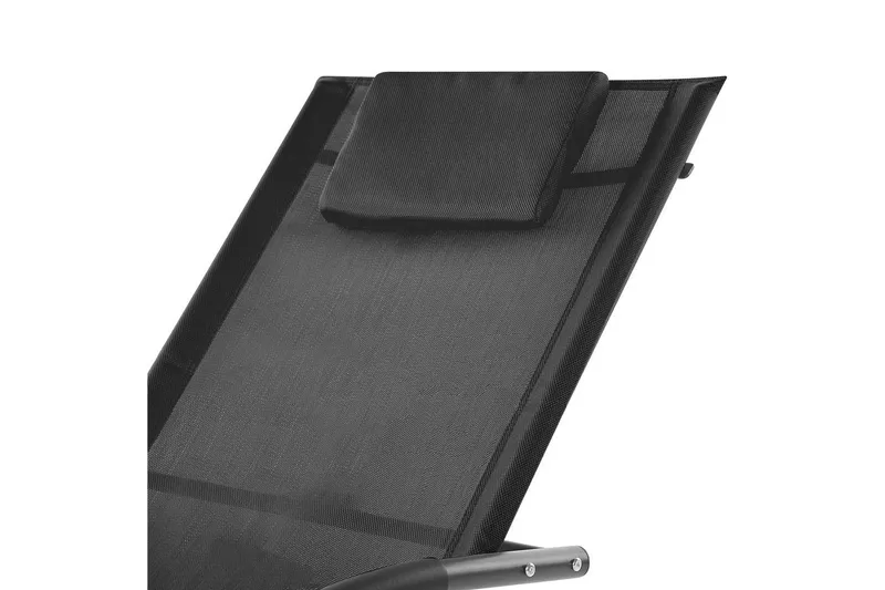 Solseng Carano II - Svart - Hagemøbler - Stoler & Lenestoler - Solseng & solvogner