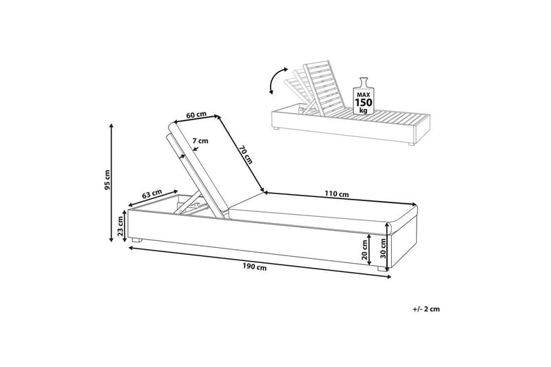 Solseng Fanano - Hagemøbler - Stoler & Lenestoler - Solseng & solvogner