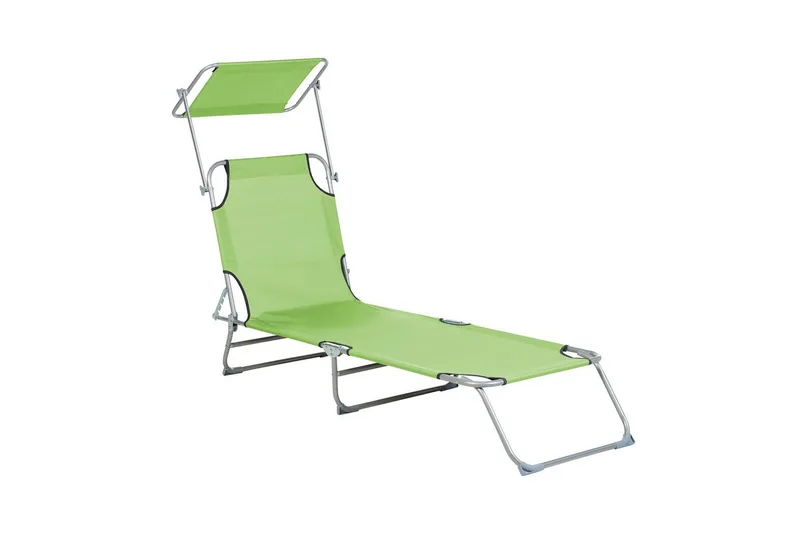 Solseng Foligno - Grønn, Sølv - Hagemøbler - Stoler & Lenestoler - Solseng & solvogner