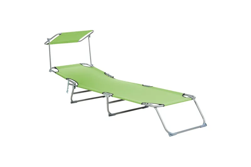 Solseng Foligno - Grønn, Sølv - Hagemøbler - Stoler & Lenestoler - Solseng & solvogner