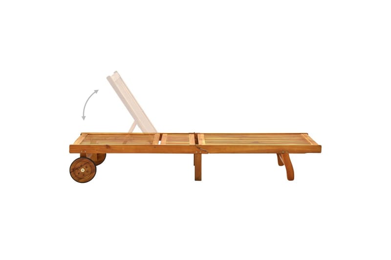 Solseng heltre akasie - Brun - Hagemøbler - Stoler & Lenestoler - Solseng & solvogner