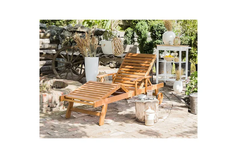 Solseng Java - Lyst tre, Lyst treverk - Hagemøbler - Stoler & Lenestoler - Solseng & solvogner