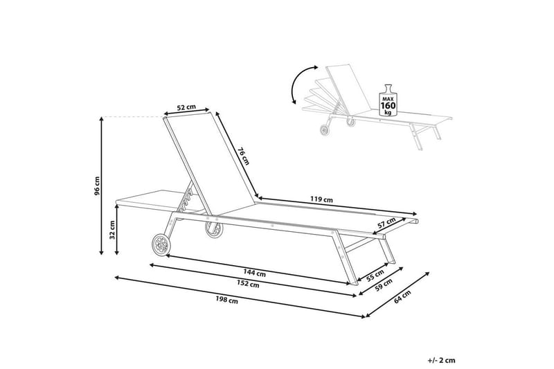 Solseng Levanzo - Hagemøbler - Stoler & Lenestoler - Solseng & solvogner