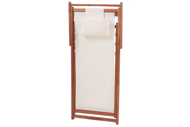 Solseng sett med 2 Avellino - Hvit, mørkt treverk, flerfarget - Hagemøbler - Stoler & Lenestoler - Solstoler