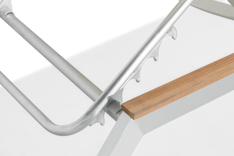 Båstad Solseng - Teak/Børstet Aluminium - Hagemøbler - Stoler & Lenestoler - Solseng & solvogner