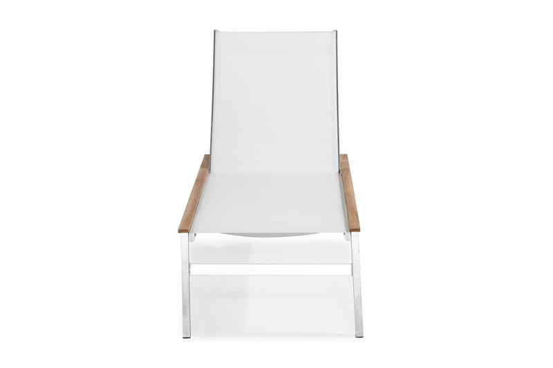 Båstad Solseng - Teak/Børstet Aluminium - Hagemøbler - Stoler & Lenestoler - Solseng & solvogner