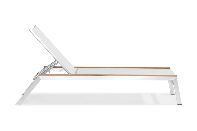 Båstad Solseng - Teak/Børstet Aluminium - Hagemøbler - Stoler & Lenestoler - Solseng & solvogner