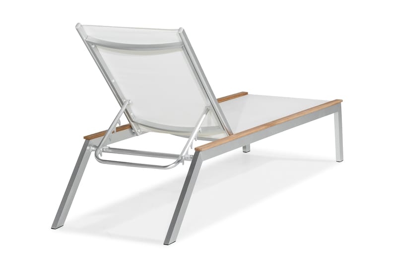 Båstad Solseng - Teak/Børstet Aluminium - Hagemøbler - Stoler & Lenestoler - Solseng & solvogner