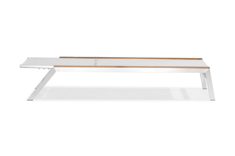 Båstad Solseng - Teak/Børstet Aluminium - Hagemøbler - Stoler & Lenestoler - Solseng & solvogner