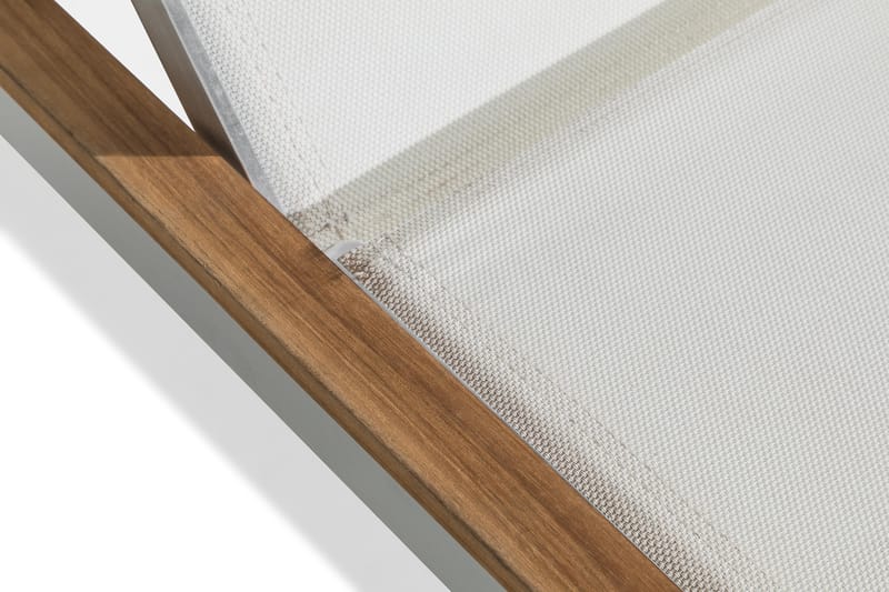 Båstad Solseng - Teak/Børstet Aluminium - Hagemøbler - Stoler & Lenestoler - Solseng & solvogner