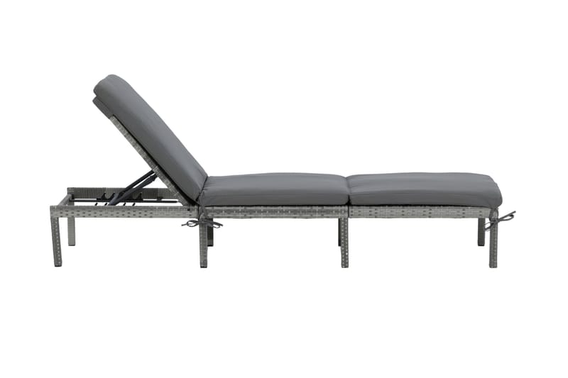 Bilbao Solseng med Pute - Grå - Hagemøbler - Stoler & Lenestoler - Solseng & solvogner
