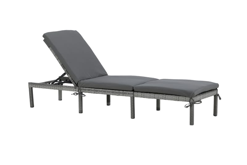 Bilbao Solseng med Pute - Grå - Hagemøbler - Stoler & Lenestoler - Solseng & solvogner