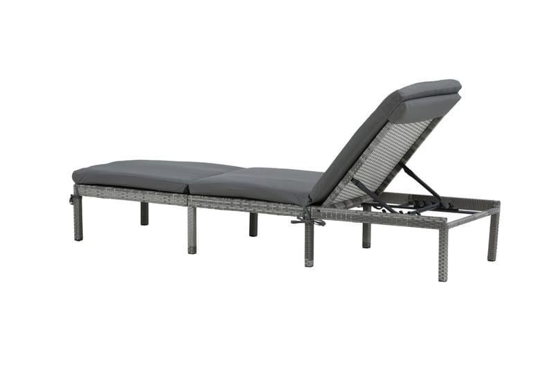Bilbao Solseng med Pute - Grå - Hagemøbler - Stoler & Lenestoler - Solseng & solvogner