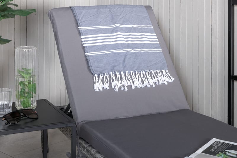 Bilbao Solseng med Pute - Grå - Hagemøbler - Stoler & Lenestoler - Solseng & solvogner