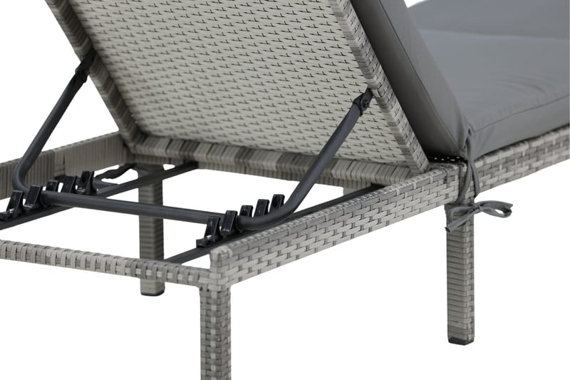 Bilbao Solseng med Pute - Grå - Hagemøbler - Stoler & Lenestoler - Solseng & solvogner