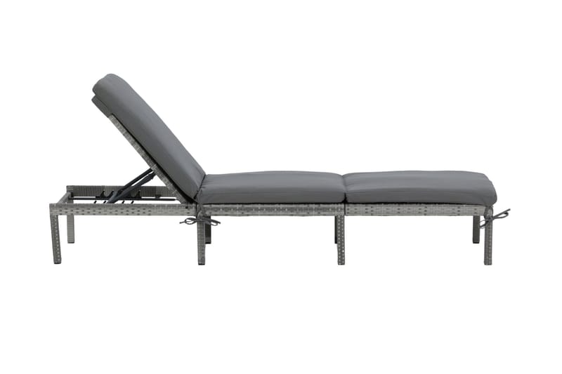 Bilbao Solseng med Pute - Grå - Hagemøbler - Stoler & Lenestoler - Solseng & solvogner