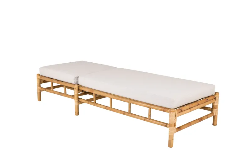 Cane Solseng m Pute - Brun/Lys grå - Hagemøbler - Stoler & Lenestoler - Solseng & solvogner