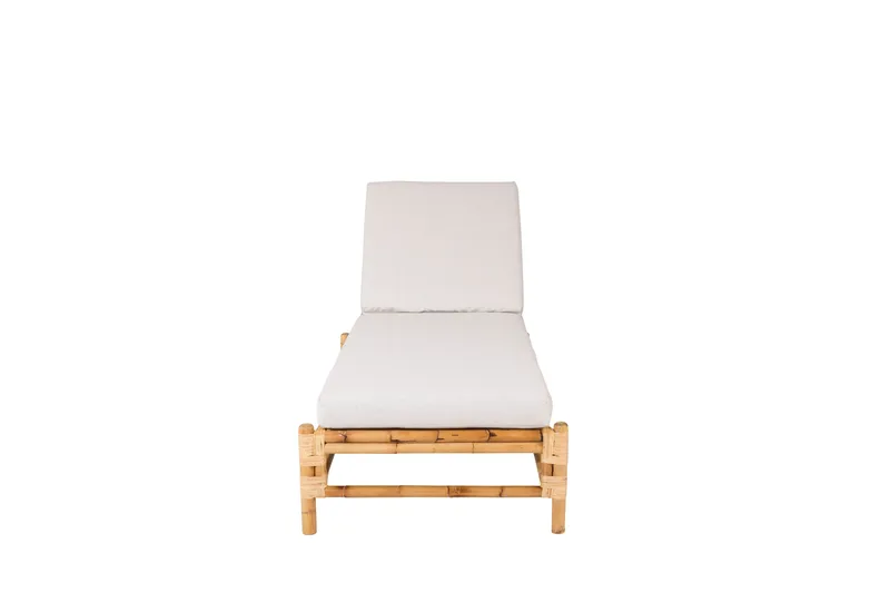 Cane Solseng m Pute - Brun/Lys grå - Hagemøbler - Stoler & Lenestoler - Solseng & solvogner