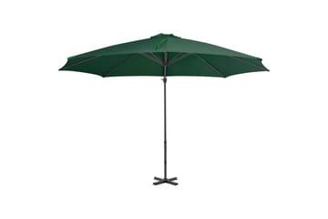 Hengeparasoll med aluminiumsstang 300 cm grønn - grønn - Hagemøbler - Stoler & Lenestoler - Solseng & solvogner