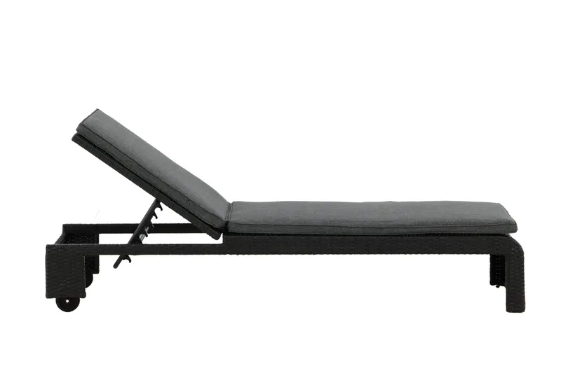 London Solseng Svart - Venture Home - Hagemøbler - Stoler & Lenestoler - Solseng & solvogner