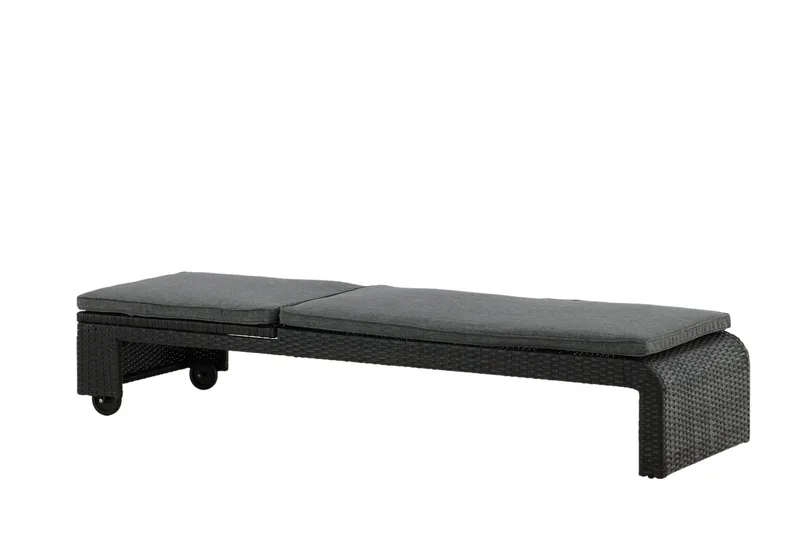 London Solseng Svart - Venture Home - Hagemøbler - Stoler & Lenestoler - Solseng & solvogner