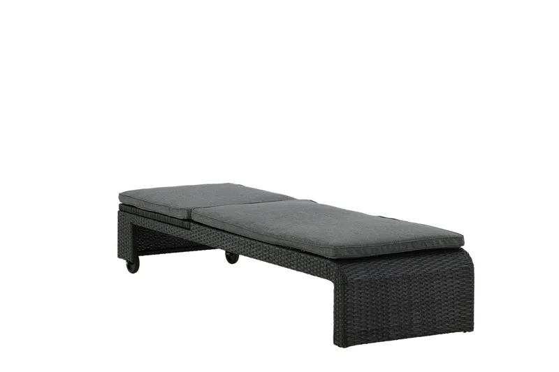 London Solseng Svart - Venture Home - Hagemøbler - Stoler & Lenestoler - Solseng & solvogner