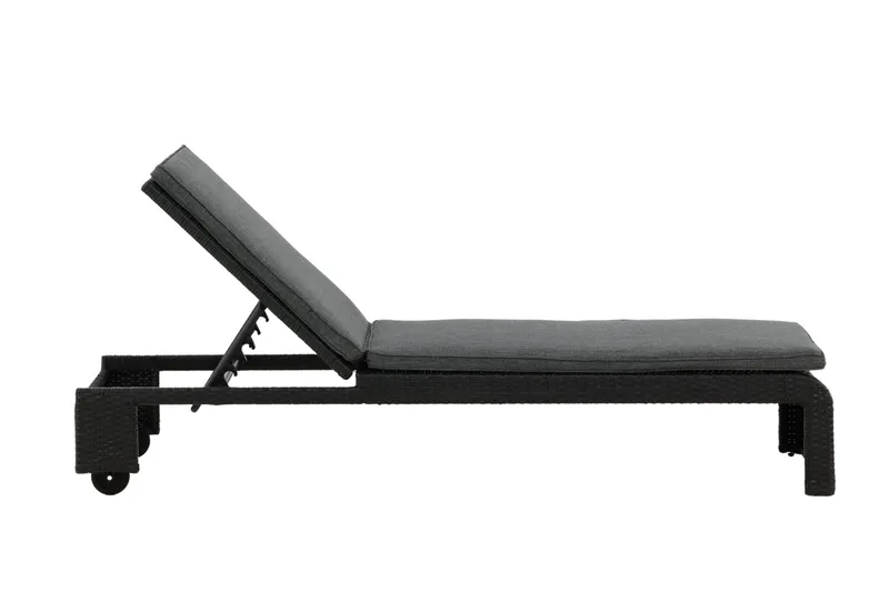 London Solseng Svart - Venture Home - Hagemøbler - Stoler & Lenestoler - Solseng & solvogner