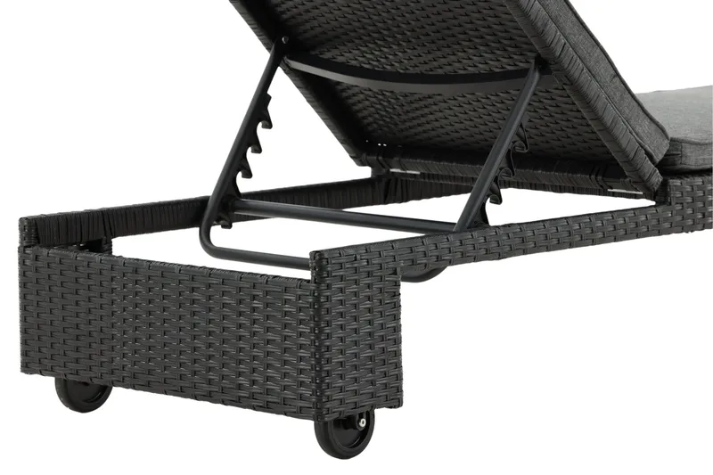 London Solseng Svart - Venture Home - Hagemøbler - Stoler & Lenestoler - Solseng & solvogner