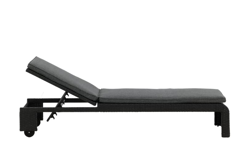 London Solseng Svart - Venture Home - Hagemøbler - Stoler & Lenestoler - Solseng & solvogner