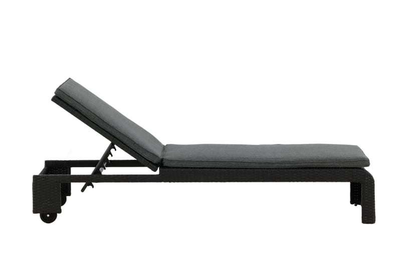 London Solseng Svart - Venture Home - Hagemøbler - Stoler & Lenestoler - Solseng & solvogner