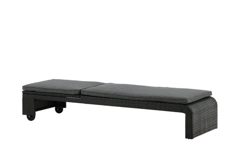 London Solseng Svart - Venture Home - Hagemøbler - Stoler & Lenestoler - Solseng & solvogner