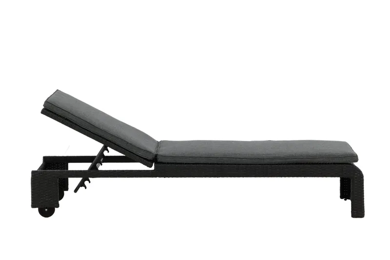 London Solseng Svart - Venture Home - Hagemøbler - Stoler & Lenestoler - Solseng & solvogner