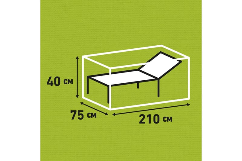 Madison Utendørs solsengtrekk 210x75x40 cm grå - Hagemøbler - Stoler & Lenestoler - Solseng & solvogner