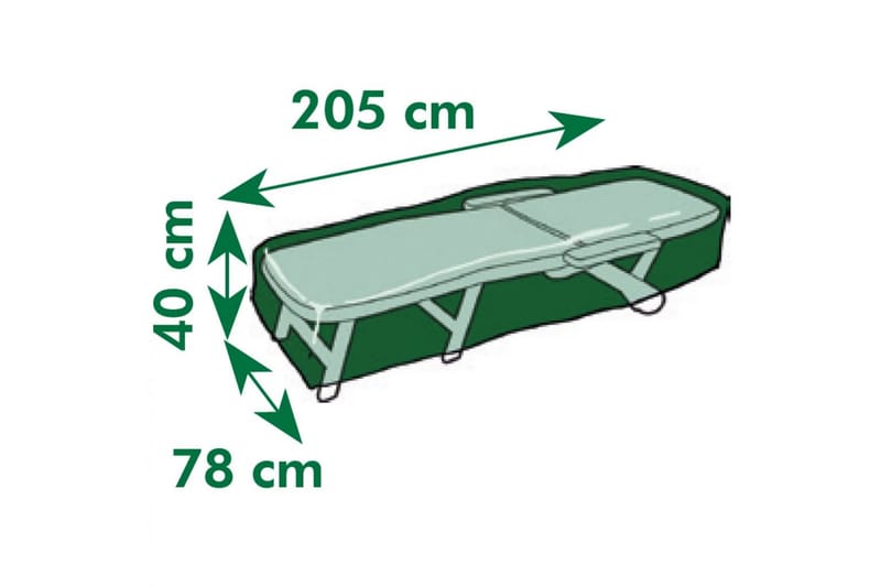 Nature Hagemøbeltrekk for lenestoler 205x78x40 cm - Hagemøbler - Stoler & Lenestoler - Solseng & solvogner