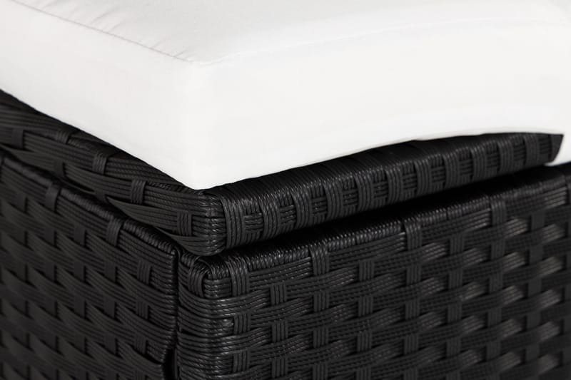 Ochovi Dobbel Solseng Justerbar - Svart/Hvit - Hagemøbler - Stoler & Lenestoler - Solseng & solvogner